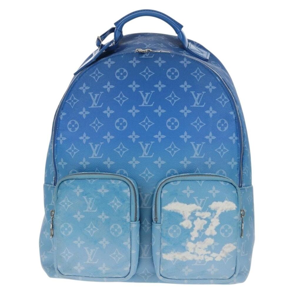 Louis Vuitton Monogram Clouds Multi Pocket Backpack Blue